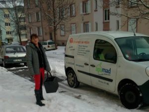 Les repas d'APAMAD sont livrés par tous les temps, toute l'année!