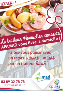 livraison de repas traiteur pour personnes âgées ou personnes handicapées, sur Colmar