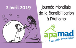 APAMAD organise une soirée de sensibilisation à l'autisme à l'occasion de la journée mondiale, le 2 avril à 19h à Guebwiller. Ouverte à tous, sur inscriptions. Diffusion d'un long métrage, échanges avec les professionnels, cocktail dinatoire